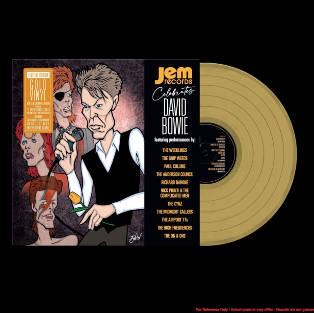 (PRE-ORDER) VARIOUS ARTISTS - JEM RECORDS CELEBRATES DAVID BOWIE (GOLD VINYL) - LP Vinyl