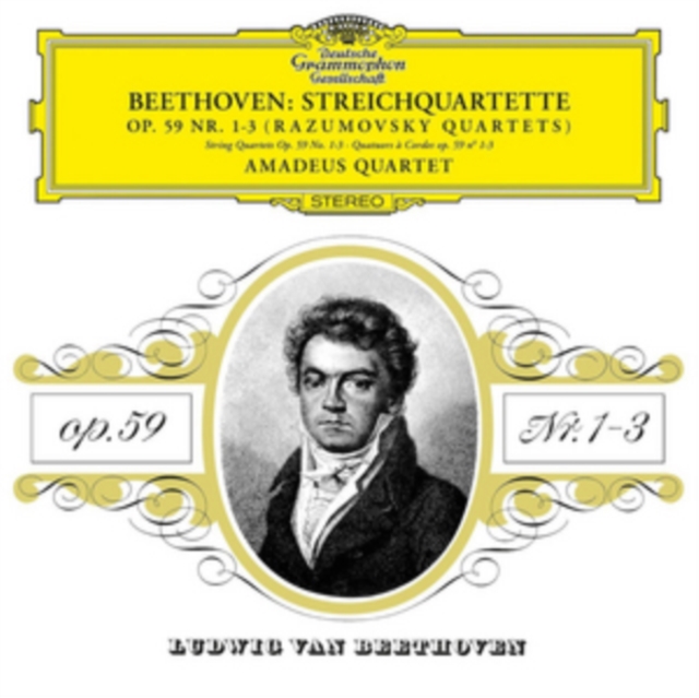 AMADEUS QUARTET - BEETHOVEN: STRING QUARTET NO.7 I N F, OP.59 NO.1 - RASUMOVSKY NO. - LP Vinyl