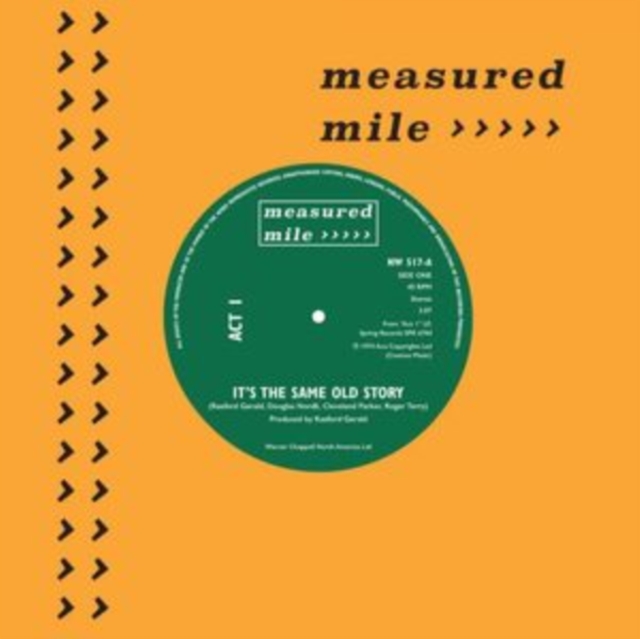 ACT 1 & IVANO FOSSATI - IT'S THE SAME OLD STORY/NIGHT OF THE WOLF (TEMA DEL LUPO) - 7 inch Vinyl