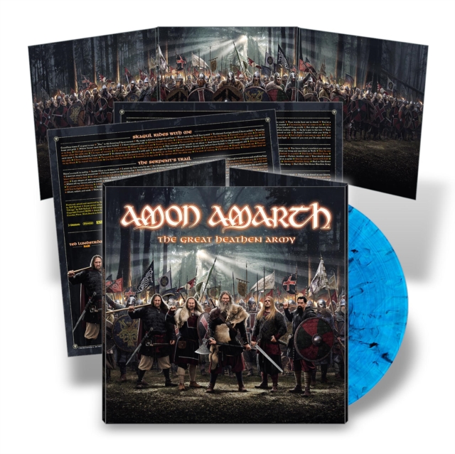 AMON AMARTH - GREAT HEATHEN ARMY (BLUE/BLACK MARBLED VINYL) - LP Vinyl