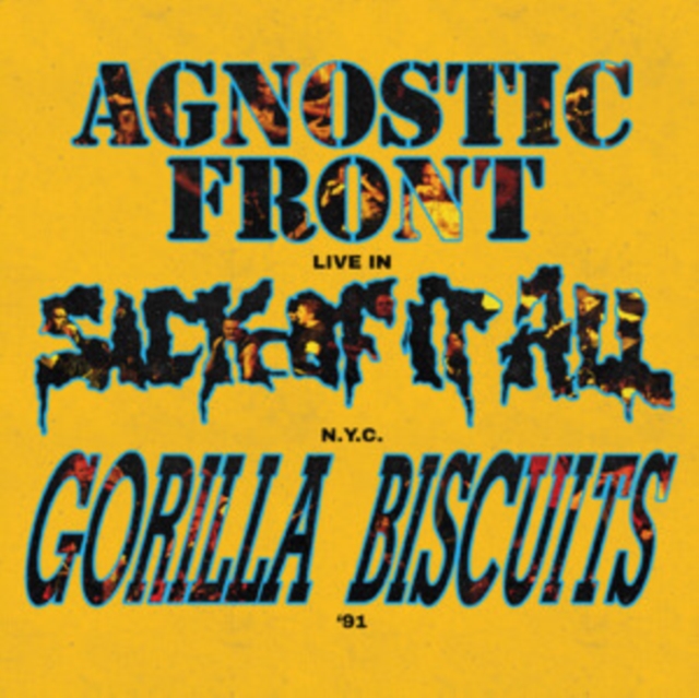 (PRE-ORDER) AGNOSTIC FRONT, GORILLA BISCUITS & SICK OF IT ALL - LIVE IN N.Y.C. '91 (GALAXY VINYL) - LP Vinyl