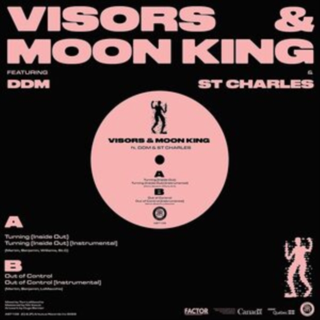 VISORS & MOON KING - TURNING (INSIDE OUT) B/W OUT OF CONTROL - 12 Inch vinyl