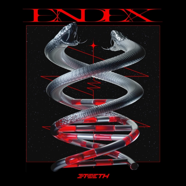 3TEETH - ENDEX (12X12 LENTICULAR INSERT/LIMITED/BLACK & WHITE MARBLE VINYL - LP Vinyl