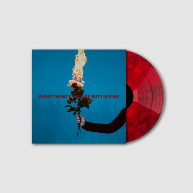 (PRE-ORDER) AS DECEMBER FALLS - EVERYTHING'S ON FIRE BUT I'M FINE (X) (RED MARBLE VINYL) - LP Vinyl