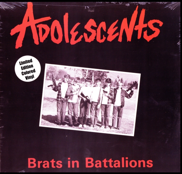 0614254000916-3.jpg ADOLESCENTS - BRATS IN BATTALIONS (RED VINYL) - LP Vinyl