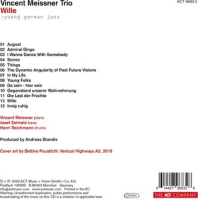 WILLE - VINCENT MEISSNER TRIO - LP Vinyl