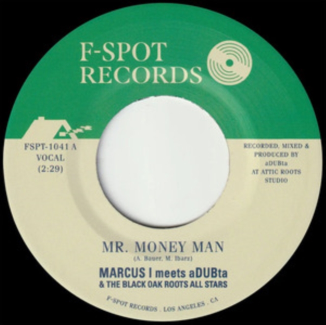 (PRE-ORDER) MARCUS I MEETS ADUBTA - MR. MONEY MAN B/W VERSION - 7 inch Vinyl