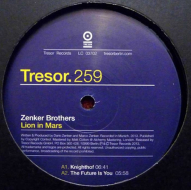 ZENKER BROTHERS - LION IN MARS - 12 Inch vinyl