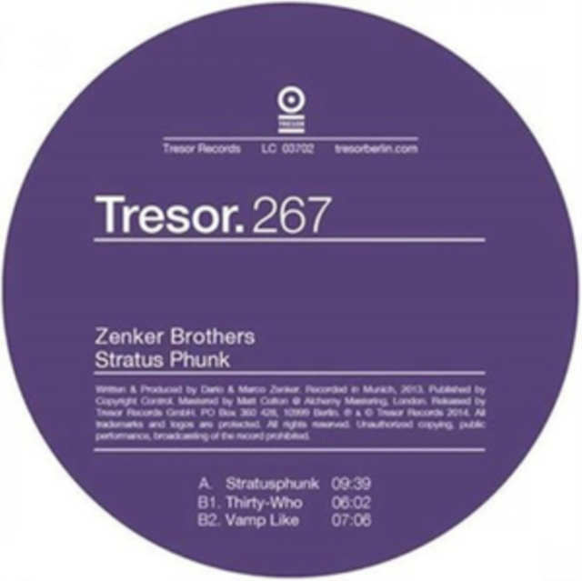 ZENKER BROTHERS - STRATUS PHUNK - 12 Inch vinyl
