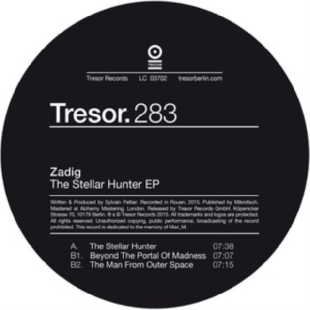 ZADIG - STELLAR HUNTER EP - 12 Inch vinyl