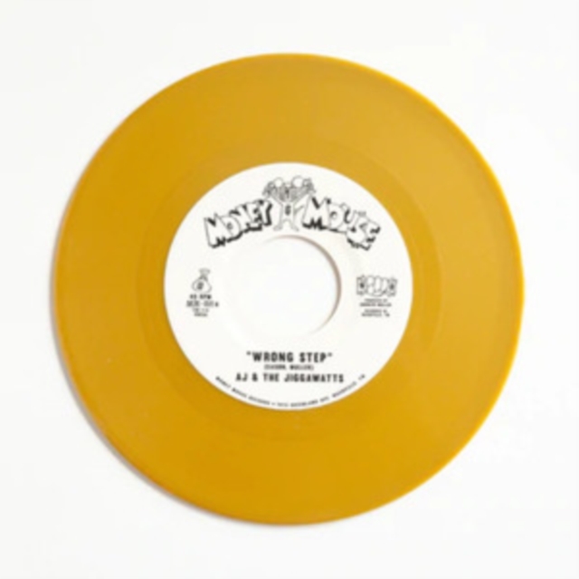 AJ & THE JIGGAWATTS - WRONG STEP B/W KARMA IS A BITCH (GOLD VINYL) - 7 inch Vinyl