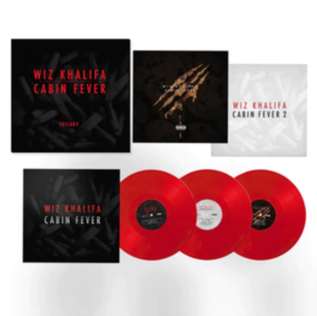 WIZ KHALIFA - CABIN FEVER TRILOGY (3LP/RED VINYL) - LP Vinyl
