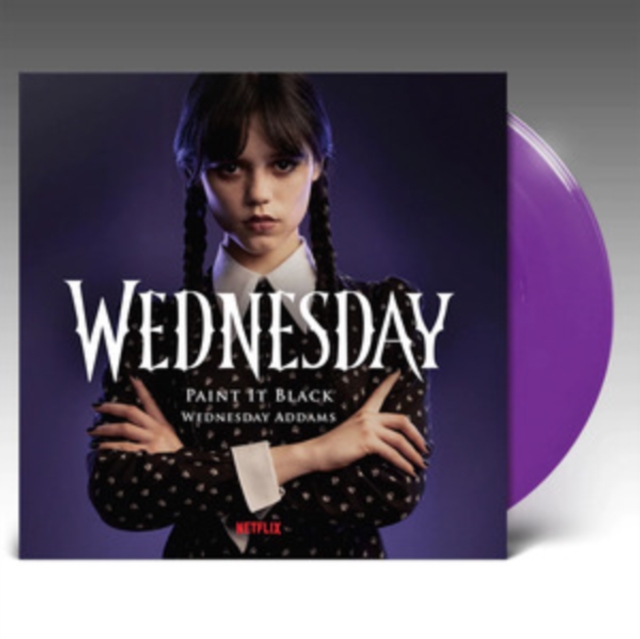 WEDNESDAY ADDAMS - WEDNESDAY - PAINT IT BLACK/MAIN TITLES (TRANS PURPLE VINYL) - 7 inch Vinyl