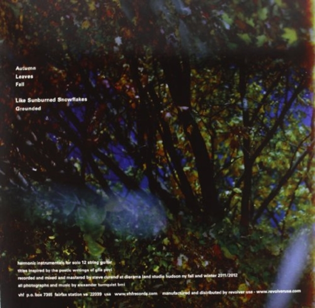 ALEXANDER TURNQUIST - LIKE SUNBURNED SNOWFLAKES - 12 Inch vinyl