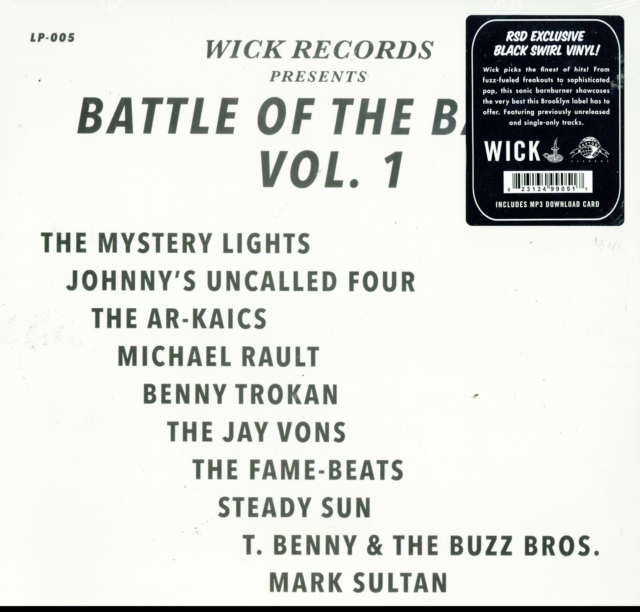 VARIOUS ARTISTS - WICK RECORDS PRESENTS BATTLE OF THE BANDS VOL. 1 (BLACK SWIRL VIN - LP Vinyl