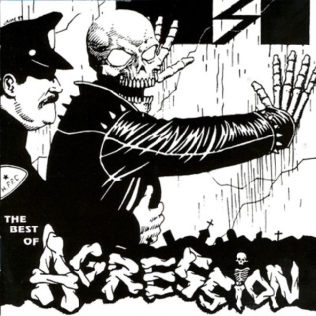 0889466373411-2.jpg AGRESSION - GREATEST (BLACK/WHITE SPLATTER VINYL) - LP Vinyl