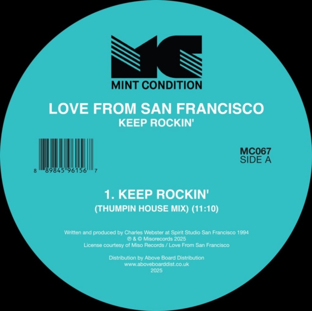 (PRE-ORDER) LOVE FROM SAN FRANCISCO - KEEP ROCKIN - 12 Inch vinyl