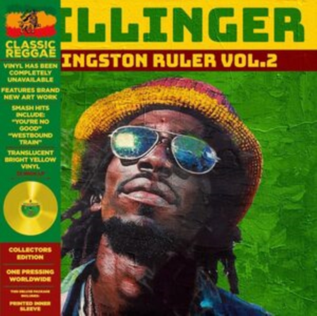 (PRE-ORDER) DILLINGER - KINGSTON RULER VOL.2 (YELLOW VINYL/DELUXE) - LP Vinyl