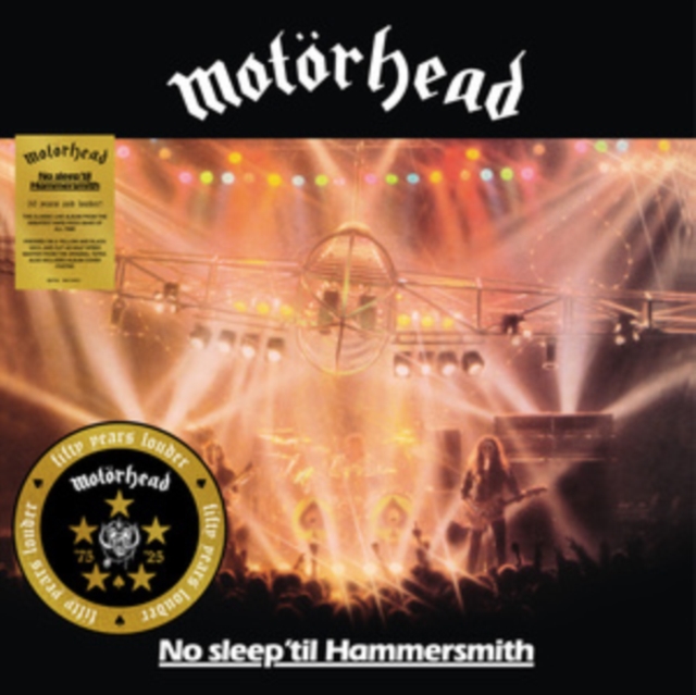 (PRE-ORDER) MOTORHEAD - NO SLEEP TIL HAMMERSMITH (50TH ANNIVERSARY) (YELLOW/BLACK VINYL/H - LP Vinyl