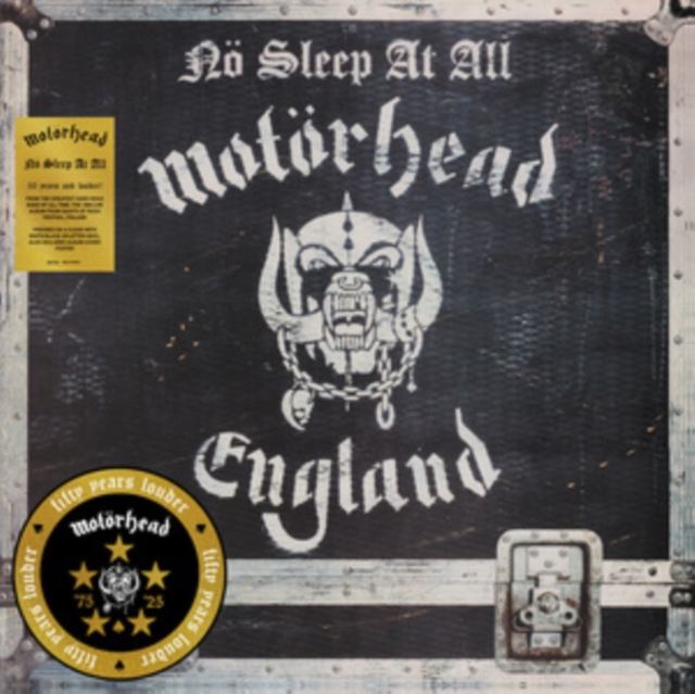(PRE-ORDER) MOTORHEAD - NO SLEEP AT ALL (50TH ANNIVERSARY) (CLEAR/BLACK-WHITE SPLATTER VI - LP Vinyl
