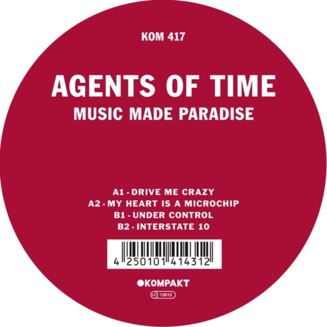 AGENTS OF TIME - MUSIC MADE PARADISE - 12 Inch vinyl