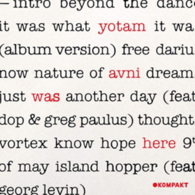 YOTAM AVNI - WAS HERE - LP Vinyl
