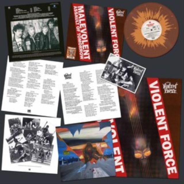 VIOLENT FORCE - MALEVOLENT ASSAULT OF TOMORROW (BROWN/ORANGE SPLATTER VINYL) - LP Vinyl
