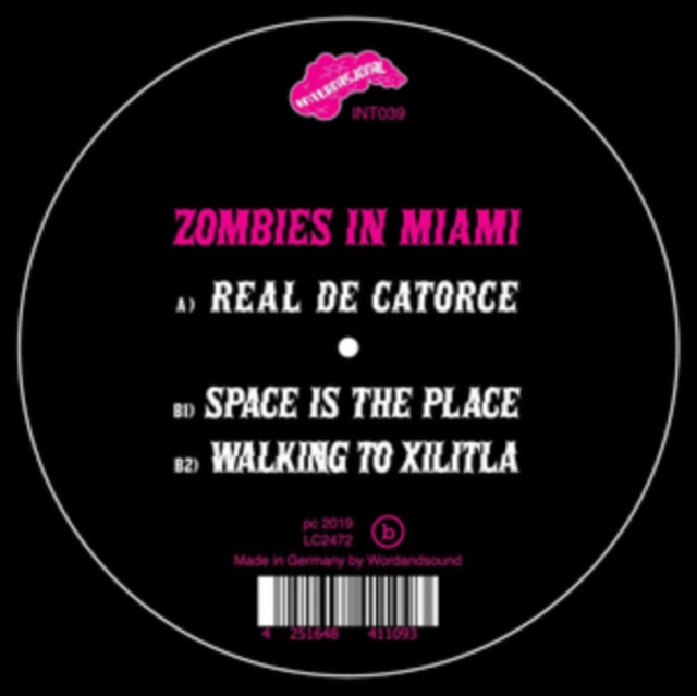 ZOMBIES IN MIAMI - SPACE IS THE PLACE - 12 Inch vinyl