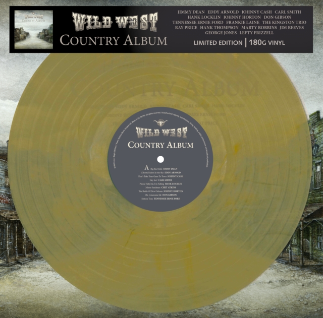 VARIOUS ARTISTS - WILD WEST COUNTRY (MARBLED VINYL) - LP Vinyl