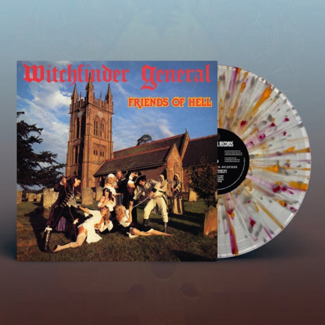 WITCHFINDER GENERAL - FRIENDS OF HELL (CLEAR W/ RED, ORANGE & WHITE SPLATTER VINYL) - LP Vinyl