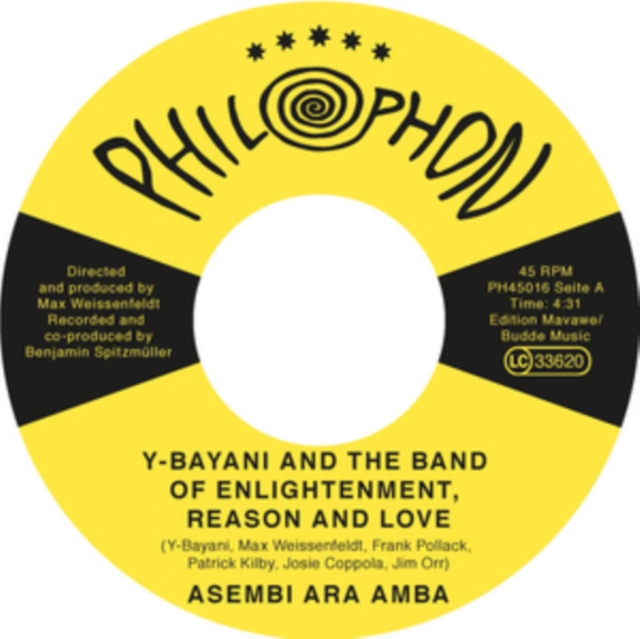 Y-BAYANI & THE BAND OF ENLIGHTENMENT - ASEMBI ARA AMBA - 7 inch Vinyl