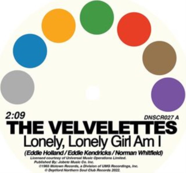 VELVETTES & GLADYS KNIGHT & THE PIPS - LONELY, LONELY GIRL AM I / NO ONE COULD LOVE YOU MORE - 7 inch Vinyl