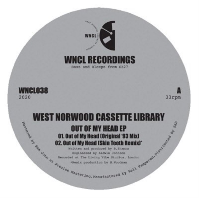 WEST NORWOOD CASSETTE LIBRARY - OUT OF MY HEAD EP - 12 Inch vinyl