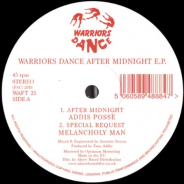 VARIOUS ARTISTS - WARRIORS DANCE AFTER MIDNIGHT - 12 Inch vinyl