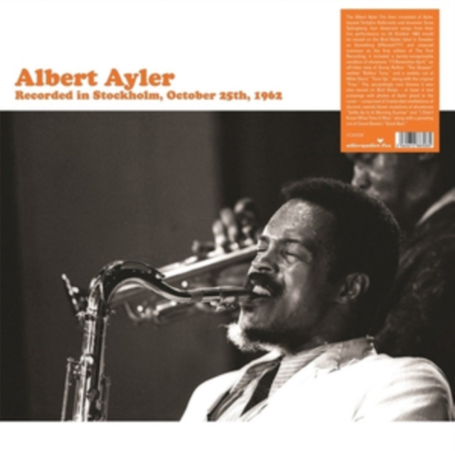 ALBERT AYLER - RECORDED IN STOCKHOLM, OCTOBER 25TH, 1962 - LP Vinyl