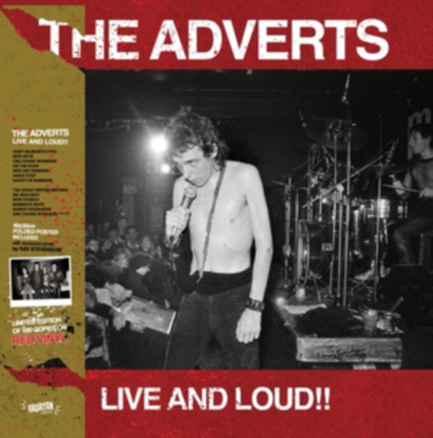ADVERTS - LIVE & LOUD (COLOURED VINYL) - LP Vinyl