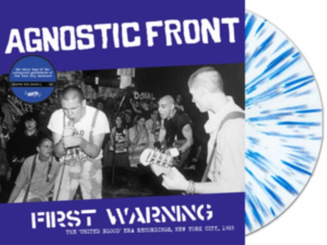AGNOSTIC FRONT - FIRST WARNING: THE UNITED BLOOD ERA RECORDINGS, NEW YORK CITY, 19 - LP Vinyl