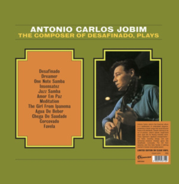 (PRE-ORDER) ANTONIO CARLOS JOBIM - COMPOSER OF DESAFINADO, PLAYS (CLEAR VINYL) - LP Vinyl