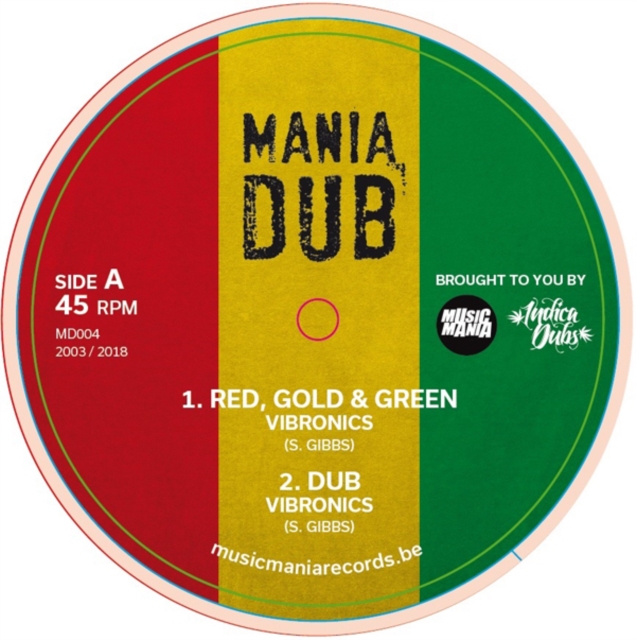 VIBRONICS - RED, GOLD & GREEN/TERROR - 10 Inch Vinyl