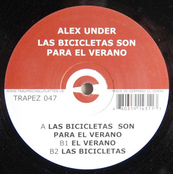 ALEX UNDER - LAS BICICLETAS SON PARA EL VERANO - 12 Inch vinyl
