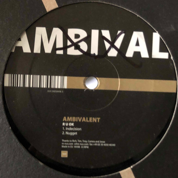 AMBIVALENT - R U OK - 12 Inch vinyl