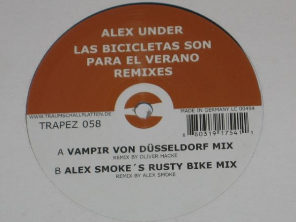 ALEX UNDER - LA BICICLETAS SON PARA EL VERANO REMIXES - 12 Inch vinyl
