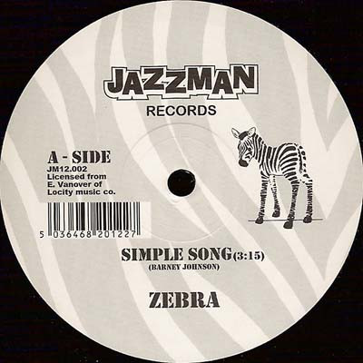 ZEBRA - SIMPLE SONG - LP Vinyl