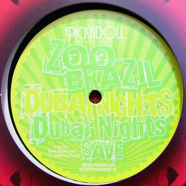 ZOO BRAZIL - DUBAI NIGHTS - 12 Inch vinyl