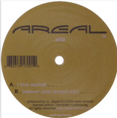ADA - I LOVE ASPHALT - 12 Inch vinyl
