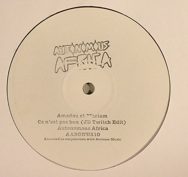 AMADOU & MARIAM - CE NEST PAS BON (JD TWITCH EDIT) - 10 Inch Vinyl