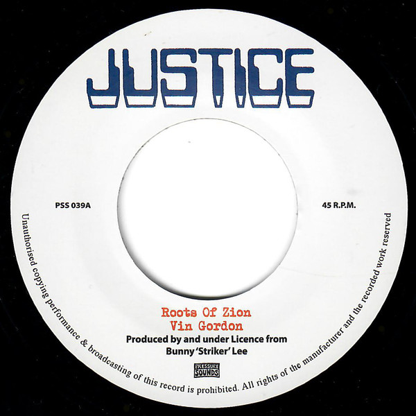VIN GORDON - ROOTS OF ZION - LP Vinyl