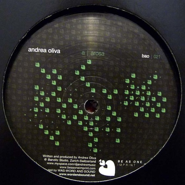ANDREA OLIVA - AROSA/OFF THE MOMENT EP - 12 Inch vinyl