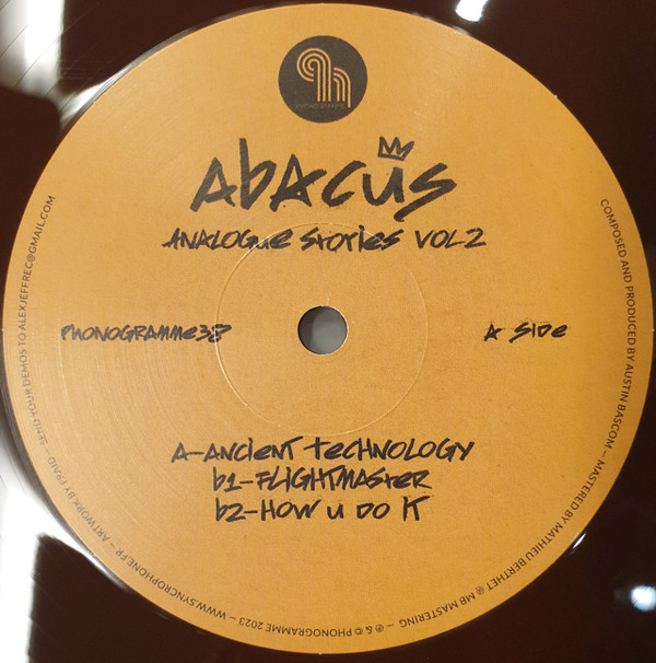 ABACUS - ANALOGUE STORIES VOL. 2 (BROWN VINYL) - 12 Inch vinyl