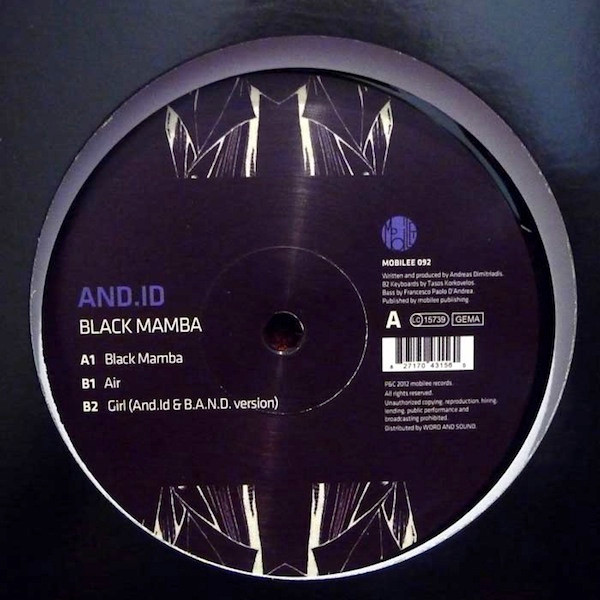 AND.ID - BLACK MAMBA - 12 Inch vinyl